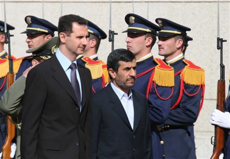 Bashar Aassad, Mahmoud Ahmadinejad